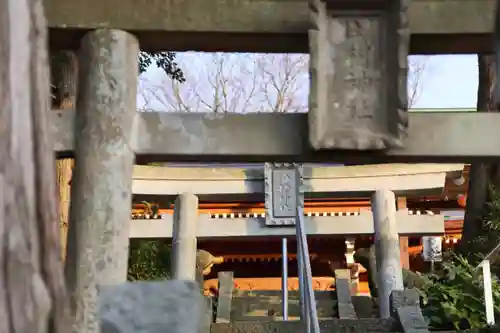 阿久津「田村神社」（郡山市阿久津町）旧社名：伊豆箱根三嶋三社の鳥居