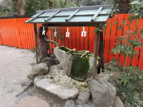 河合神社（鴨川合坐小社宅神社）の手水舎