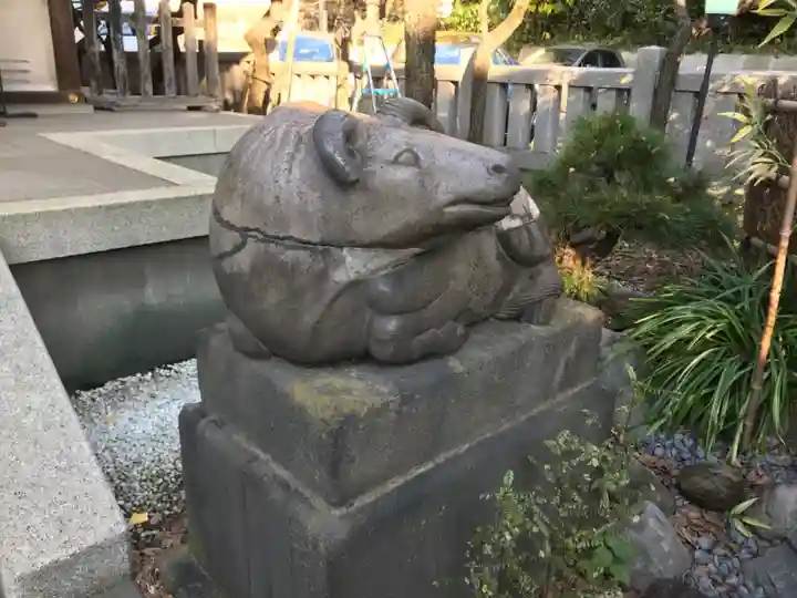 牛天神北野神社の狛犬