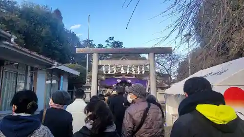 新町御嶽神社の鳥居