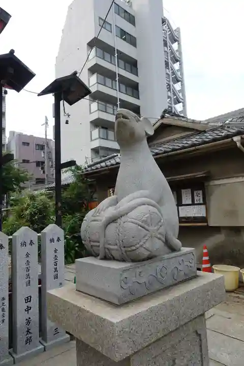 敷津松之宮 大国主神社の狛犬