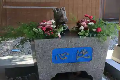 滑川神社 - 仕事と子どもの守り神の手水舎