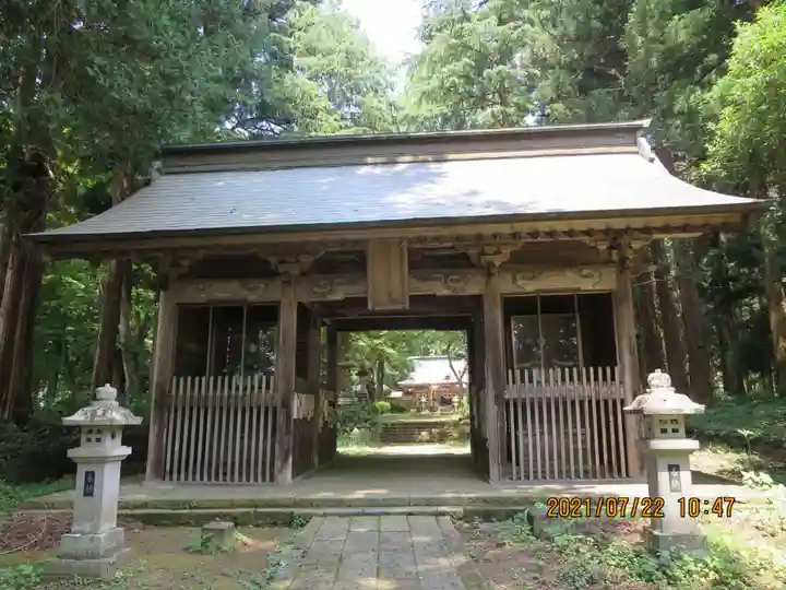 都々古別神社(馬場)の山門・神門