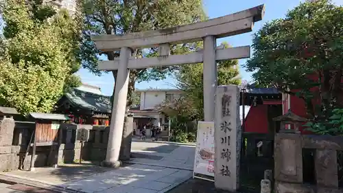 麻布氷川神社の鳥居