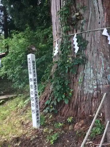 御座石神社の自然