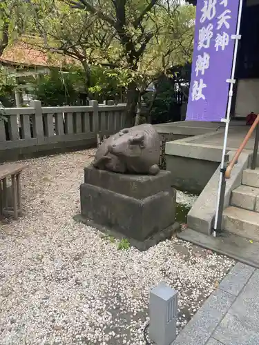 牛天神北野神社の狛犬