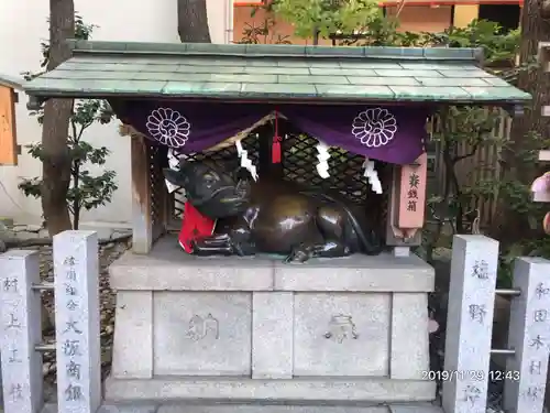 露天神社（お初天神）の狛犬