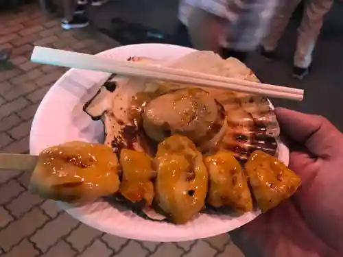 鳥屋神社の食事
