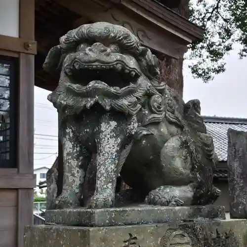 三会温泉神社の狛犬