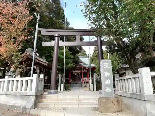 柏諏訪神社の鳥居