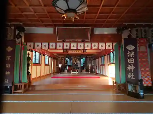 深田神社の本殿・本堂