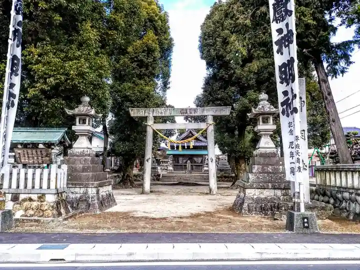 神明社(小渕神明社)の鳥居
