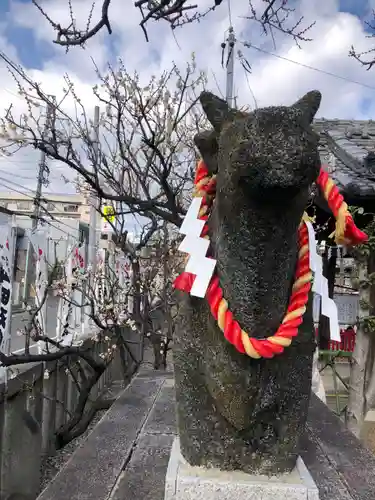 山田天満宮の像