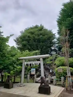 鳩森八幡神社の鳥居