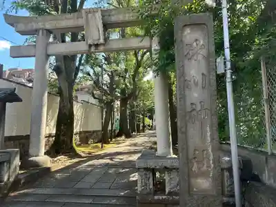 桐ヶ谷氷川神社の鳥居