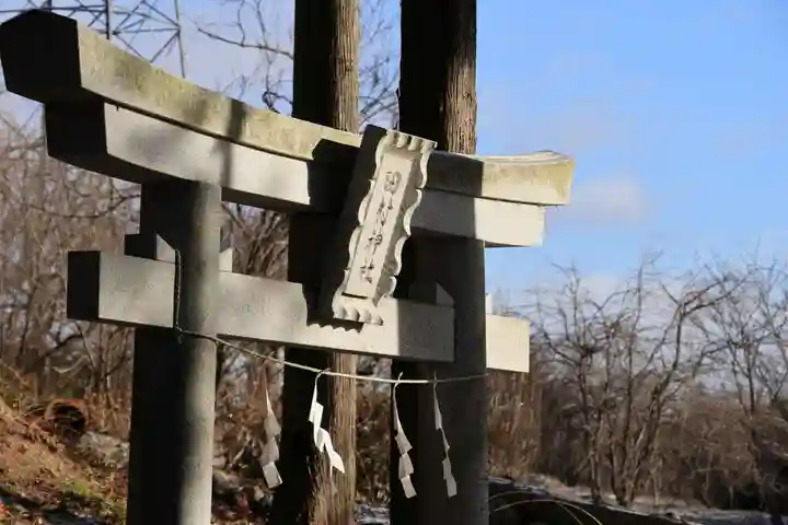 阿久津「田村神社」(郡山市阿久津町)旧社名:伊豆箱根三嶋三社の鳥居