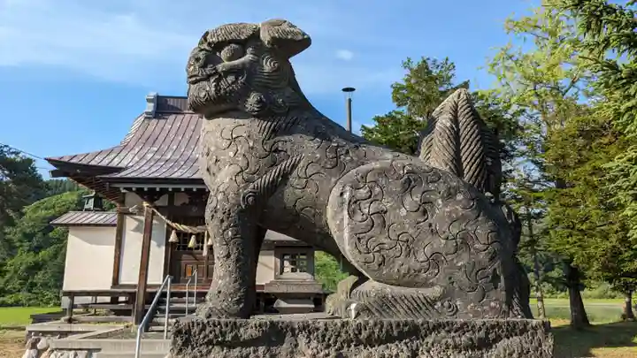 班渓神社の狛犬