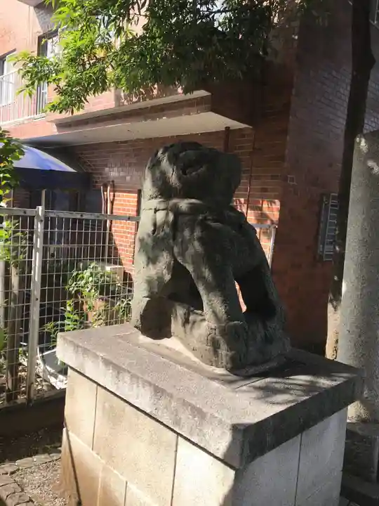 穏田神社の狛犬
