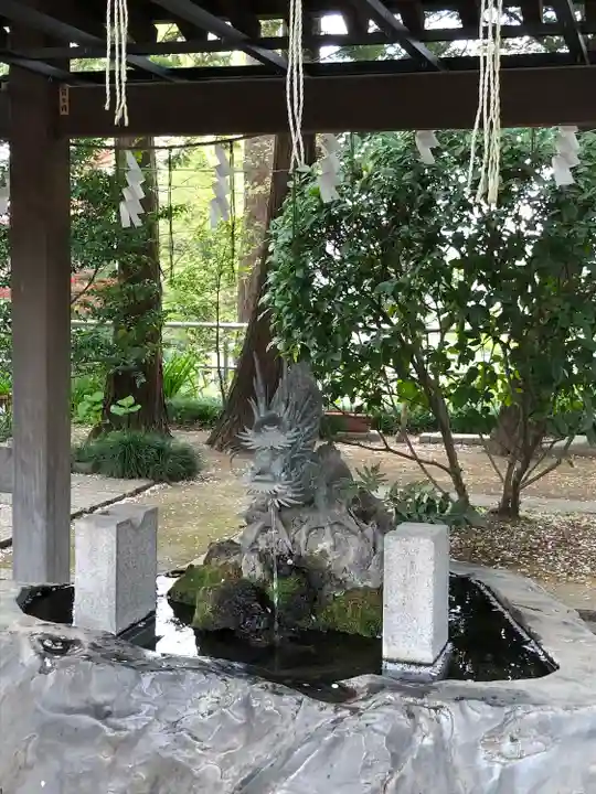 所澤神明社の手水舎