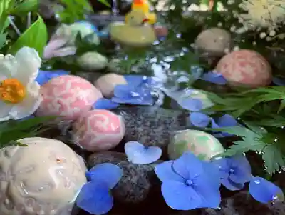 滑川神社 - 仕事と子どもの守り神の手水舎