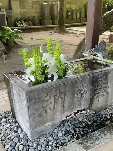 柏諏訪神社の手水舎