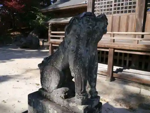 與止日女神社の狛犬