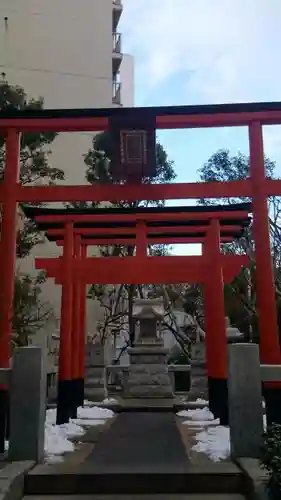 銀世界稲荷神社の鳥居