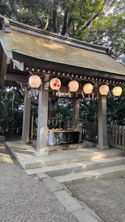 検見川神社の手水舎