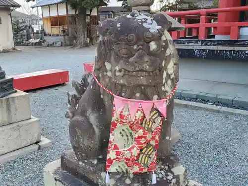 呉服神社の狛犬