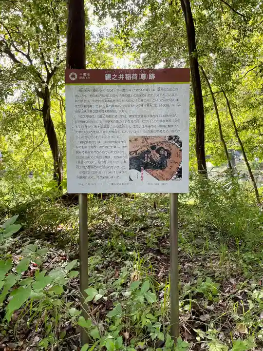 親之井稲荷(尊)跡(東京都)