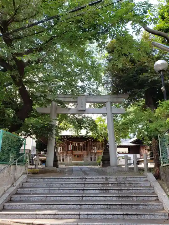 本郷氷川神社の鳥居
