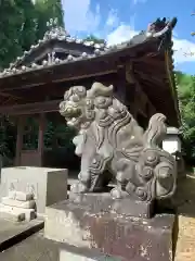 岩作御嶽山（御嶽神社）の狛犬