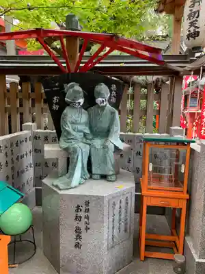 露天神社（お初天神）の像