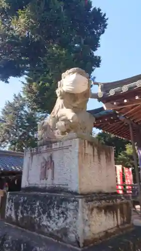 鶴峯八幡宮の狛犬