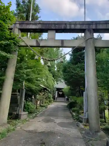 大木白山社の鳥居