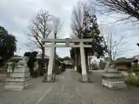 阿豆佐味天神社 立川水天宮の鳥居