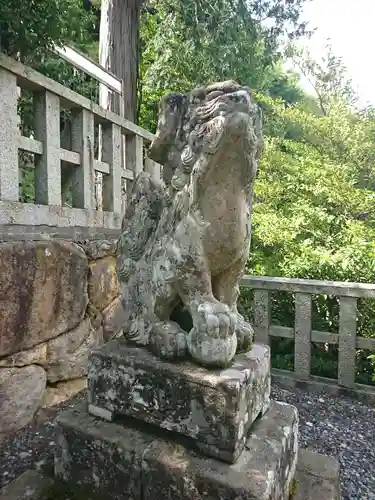 宇波西神社の狛犬