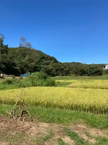 小山田白山神社の周辺