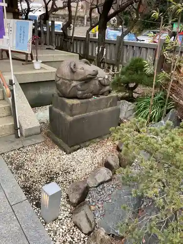 牛天神北野神社の狛犬