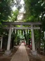 神明氷川神社の鳥居