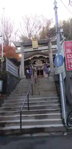 石川町諏訪神社の鳥居