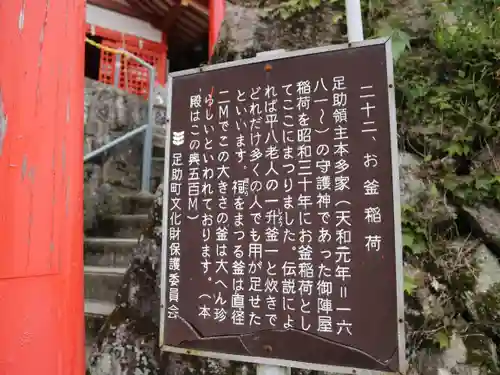 足助山稲荷大明神の歴史