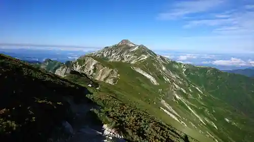 笠ヶ岳播隆堂の景色