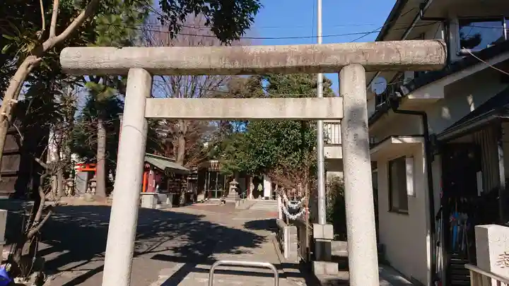 品川貴船神社の鳥居