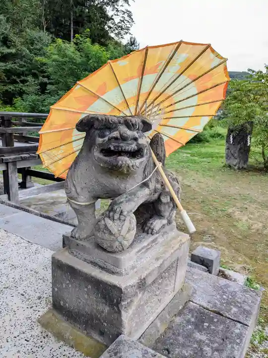 相馬妙見宮 大上川神社の狛犬