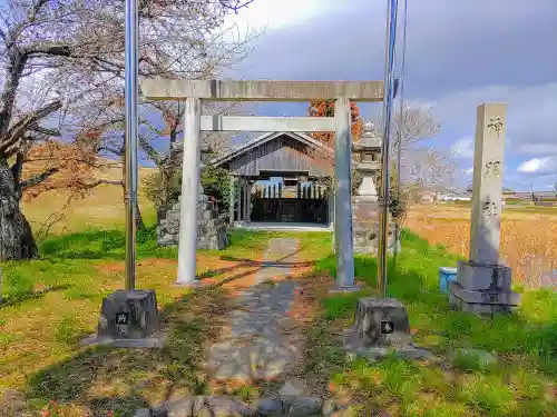 神明社（下大牧）の鳥居