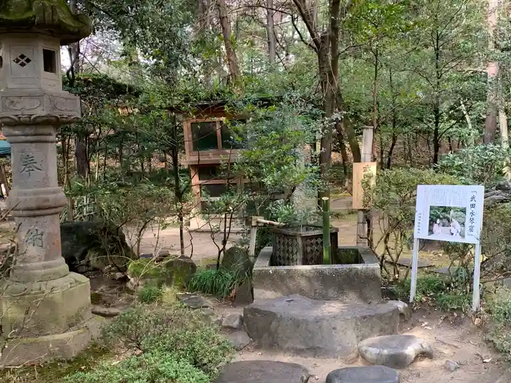 武田神社の庭園