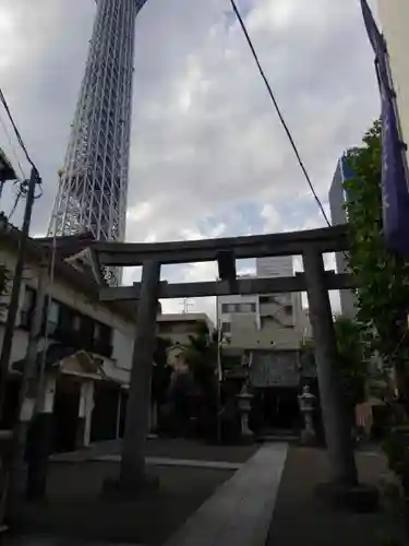 押上天祖神社の鳥居