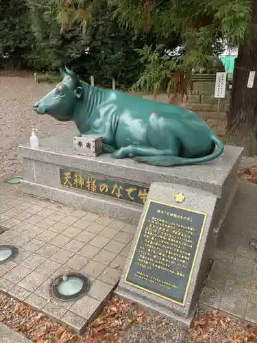 朝日森天満宮の狛犬