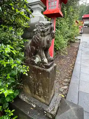平出雷電神社の狛犬